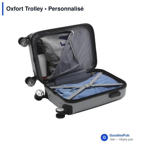 Trolley personnalisable Oxfort avec logo pour vos voyages d'affaires - Image 11