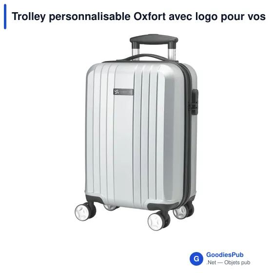 Trolley personnalisable Oxfort avec logo pour vos voyages d'affaires - Image 12