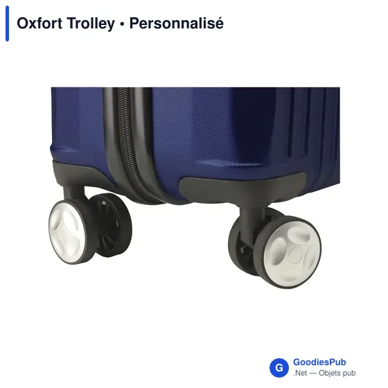 Trolley personnalisable Oxfort avec logo pour vos voyages d'affaires - Image 3
