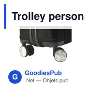 Trolley personnalisable Oxfort avec logo pour vos voyages d'affaires - Miniature 8