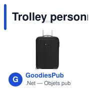 Trolley personnalisable Oxfort avec logo pour vos voyages d'affaires - Miniature 10