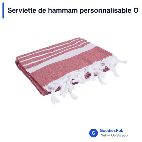 Serviette de hammam personnalisable Oxious avec logo