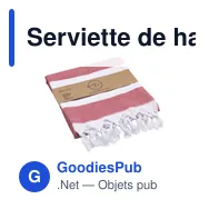 Serviette de hammam personnalisable Oxious avec logo - Miniature 3