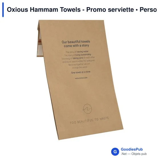 Serviette de hammam personnalisable Oxious avec logo - Image 5