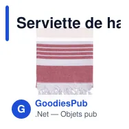 Serviette de hammam personnalisable Oxious avec logo - Miniature 7
