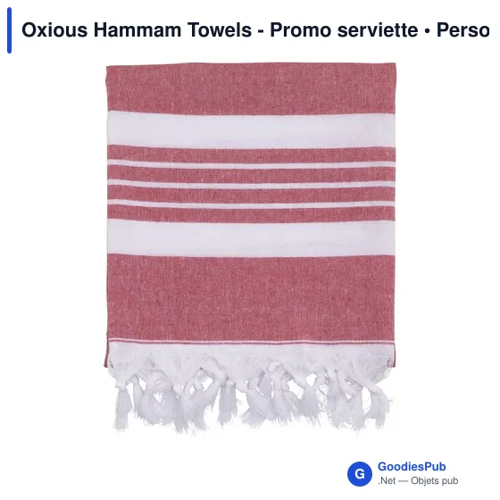Serviette de hammam personnalisable Oxious avec logo - Image 7