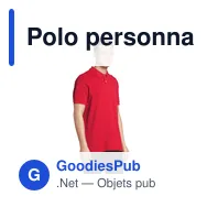 Polo personnalisable pour homme avec logo - PACIFIC POLO HOMME - Miniature 3