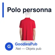 Polo personnalisable pour homme avec logo - PACIFIC POLO HOMME - Miniature 5