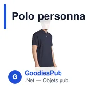 Polo personnalisable pour homme avec logo - PACIFIC POLO HOMME - Miniature 9