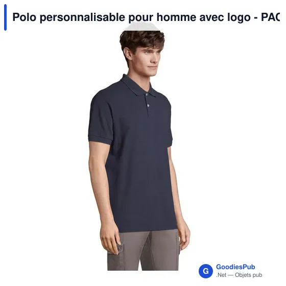Polo personnalisable pour homme avec logo - PACIFIC POLO HOMME - Image 9