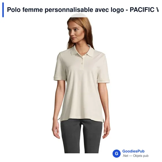 Polo femme personnalisable avec logo - PACIFIC WOMEN POLO - Image 1