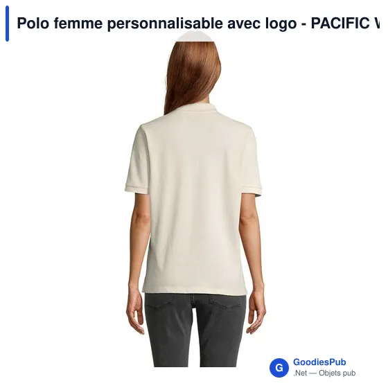 Polo femme personnalisable avec logo - PACIFIC WOMEN POLO - Image 2