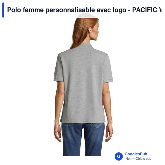 Polo femme personnalisable avec logo - PACIFIC WOMEN POLO - Image 11