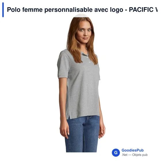 Polo femme personnalisable avec logo - PACIFIC WOMEN POLO - Image 12