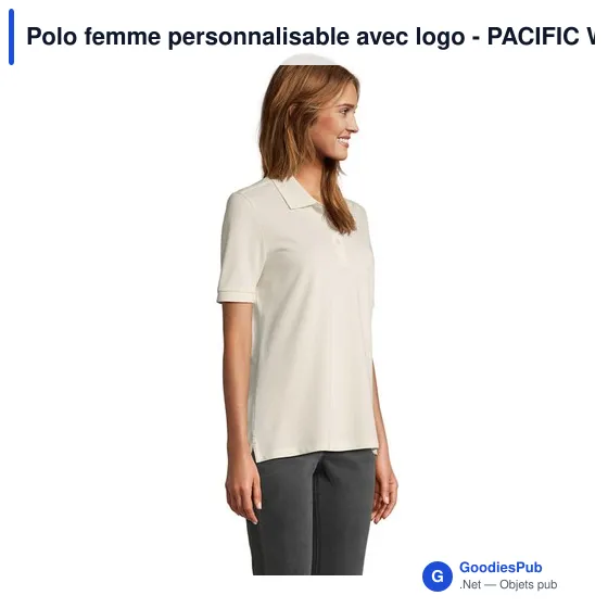 Polo femme personnalisable avec logo - PACIFIC WOMEN POLO - Image 3