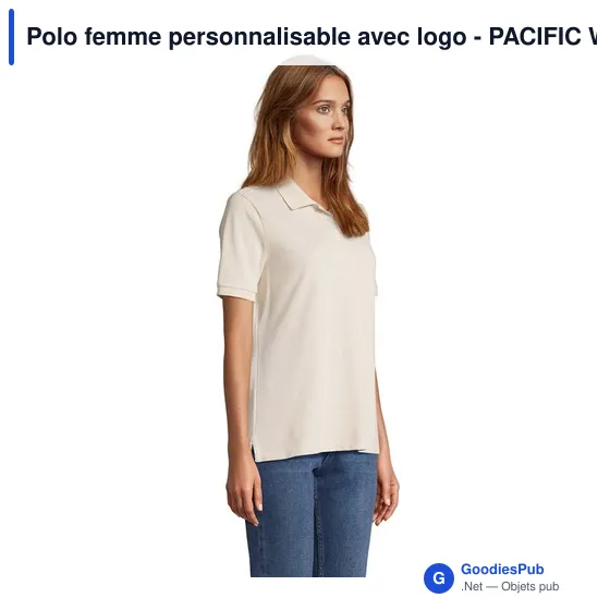 Polo femme personnalisable avec logo - PACIFIC WOMEN POLO - Image 9