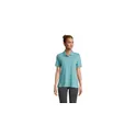 Variante bleu piscine - Polo femme personnalisable avec logo - PACIFIC WOMEN POLO