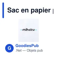 Sac en papier personnalisable A3 avec logo - Pagari Paper Bag - Miniature 4