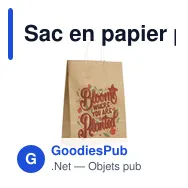 Sac en papier personnalisable A3 avec logo - Pagari Paper Bag - Miniature 5