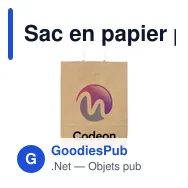 Sac en papier personnalisable A3 avec logo - Pagari Paper Bag - Miniature 7