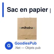 Sac en papier personnalisable A3 avec logo - Pagari Paper Bag - Miniature 8