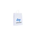 Variante blanc - Sac en papier personnalisable A3 avec logo - Pagari Paper Bag