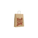 Variante marron - Sac en papier personnalisable A3 avec logo - Pagari Paper Bag