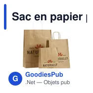 Sac en papier personnalisable A4 avec logo - Pagari Paper Bag - Miniature 2