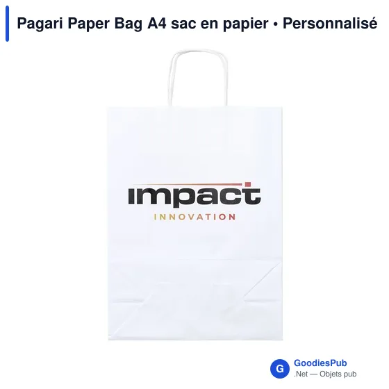 Sac en papier personnalisable A4 avec logo - Pagari Paper Bag - Image 8
