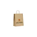 Variante marron - Sac en papier personnalisable A4 avec logo - Pagari Paper Bag