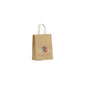 Variante marron - Sac en papier personnalisable A5 avec logo - Pagari Paper Bag