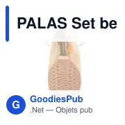 PALAS Set beach tennis en bois de ros - Miniature 2