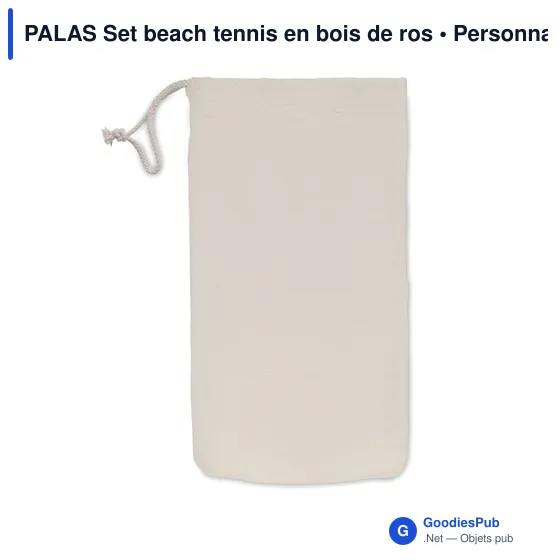 PALAS Set beach tennis en bois de ros - Image 4