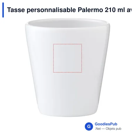Tasse personnalisable Palermo 210 ml avec logo