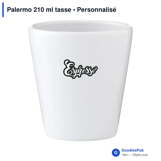 Tasse personnalisable Palermo 210 ml avec logo - Image 2