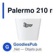 Tasse personnalisable Palermo 210 ml avec logo - Miniature 3