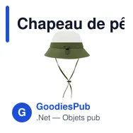 Chapeau de pêcheur personnalisable en nylon avec logo - PALMAR - Miniature 2