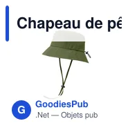 Chapeau de pêcheur personnalisable en nylon avec logo - PALMAR - Miniature 3