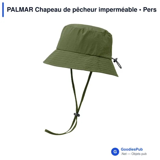 Chapeau de pêcheur personnalisable en nylon avec logo - PALMAR - Image 3