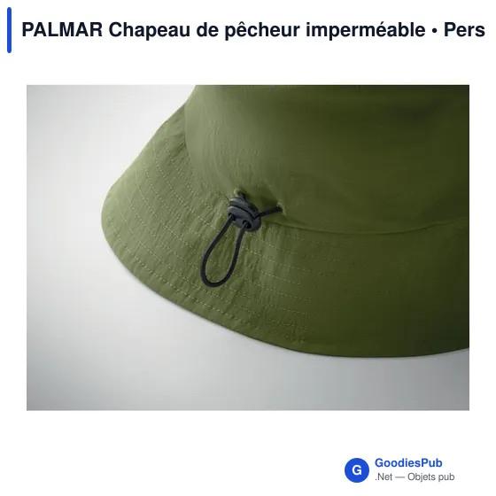 Chapeau de pêcheur personnalisable en nylon avec logo - PALMAR - Image 4