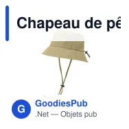 Chapeau de pêcheur personnalisable en nylon avec logo - PALMAR - Miniature 9
