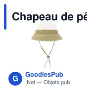 Chapeau de pêcheur personnalisable en nylon avec logo - PALMAR - Miniature 10