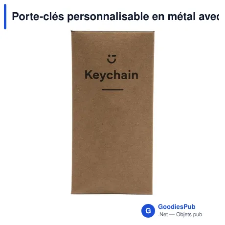 Porte-clés personnalisable en métal avec logo - Palmer