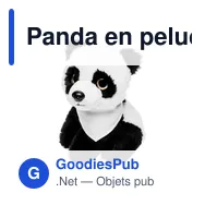Panda en peluche personnalisable avec logo - Loka - Miniature 1