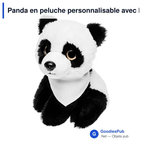 Panda en peluche personnalisable avec logo - Loka