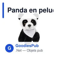 Panda en peluche personnalisable avec logo - Loka - Miniature 3