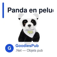 Panda en peluche personnalisable avec logo - Loka - Miniature 4