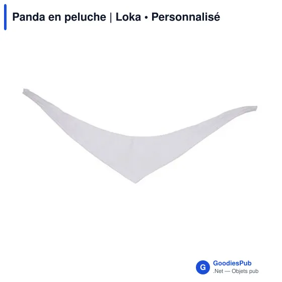 Panda en peluche personnalisable avec logo - Loka - Image 5