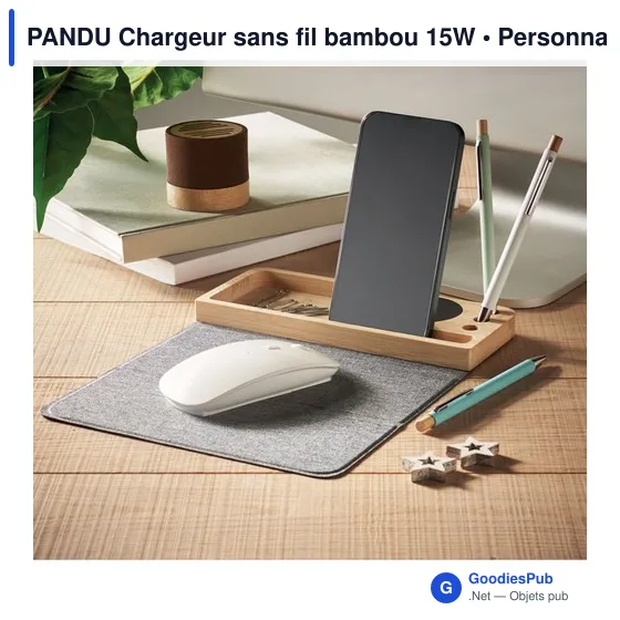PANDU Chargeur sans fil bambou 15W - Image 7
