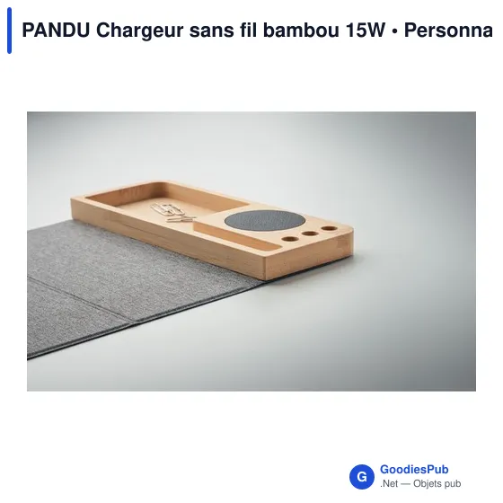 PANDU Chargeur sans fil bambou 15W - Image 8
